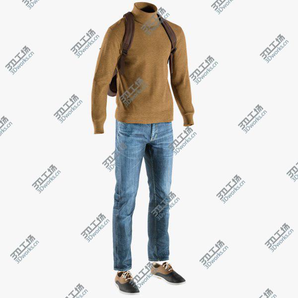 images/goods_img/20210312/3D Men's Pants with Pullover, Shoes and Backpack/1.jpg